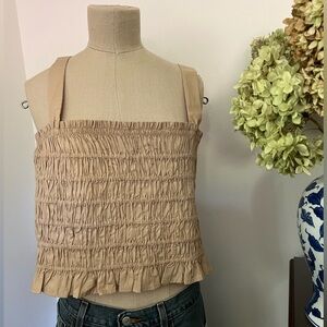 J. CREW Ruched Top, size XL